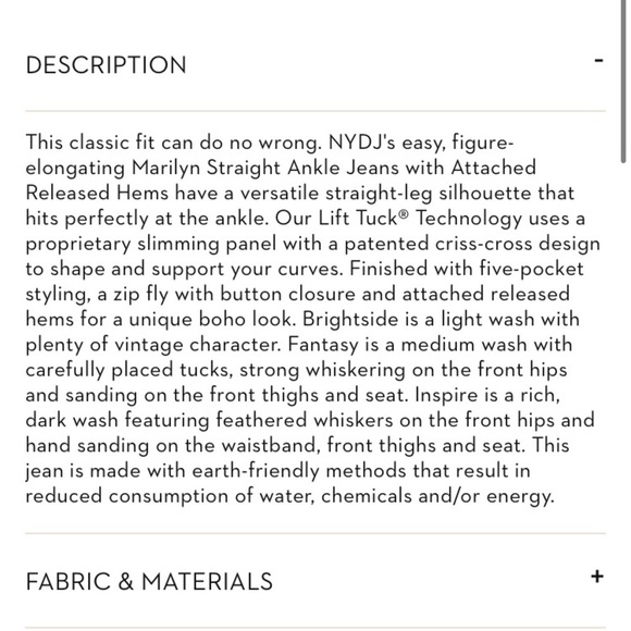 Marilyn‎ Straight Ankle Jeans With Attached Released Hems Inspire Blue - Picture 12 of 16